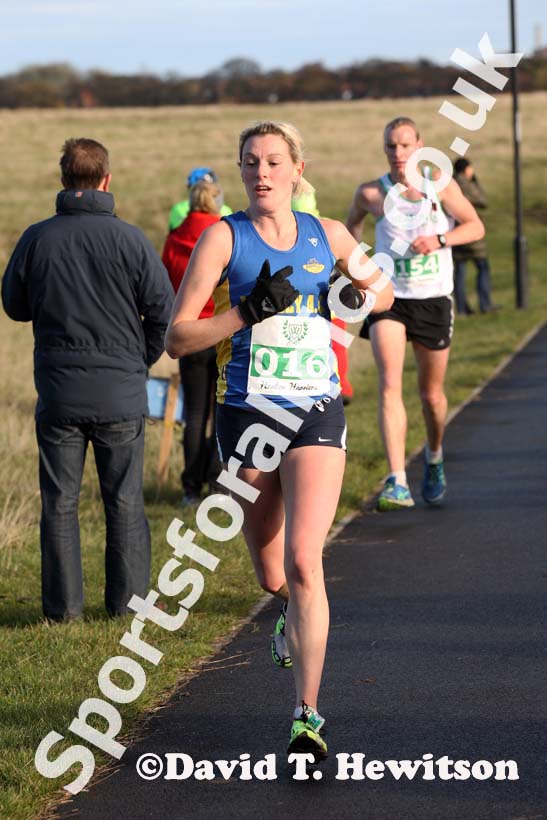 Tracy Millmore (Birtley) finishing 3rd in the Heaton Memorial Road Race, Newcastle Town Moor. Photo: David T. Hewitson/Sports for All Pics